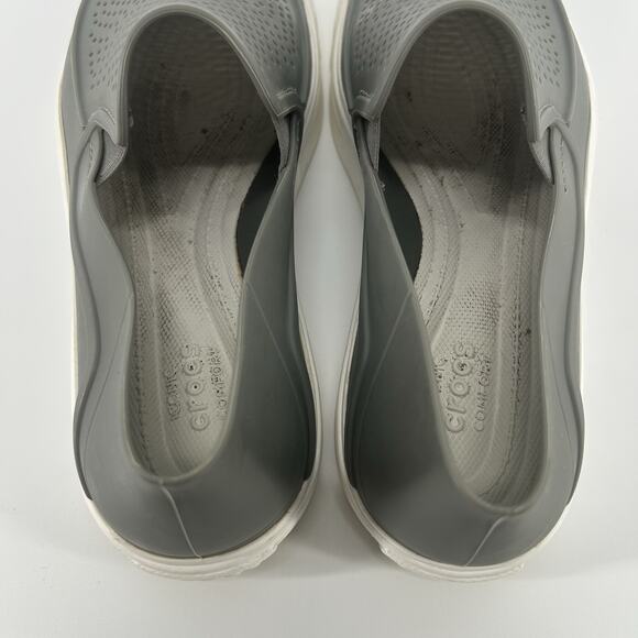 Crocs Men's Gray Citilane Roka Slip-on (smoke/white) Slip On Sz 8 Shoe - Picture 6 of 8